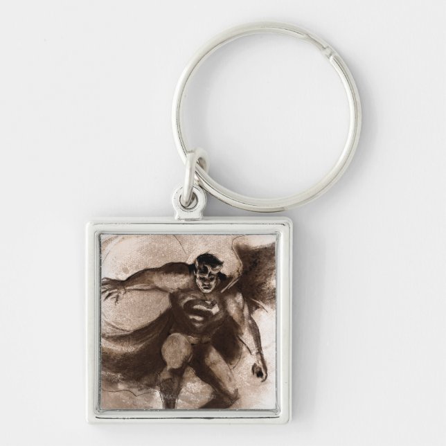 Coffee Superman Key Ring (Front)