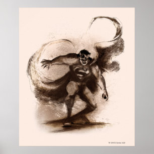 Coffee Superman Poster