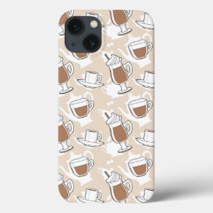 Coffee, sweet pattern iPhone 13 case