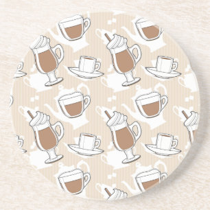 Coffee, sweet pattern coaster
