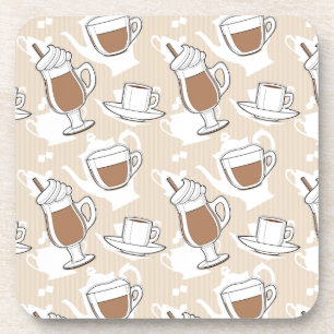 Coffee, sweet pattern coaster