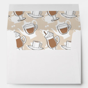 Coffee, sweet pattern envelope