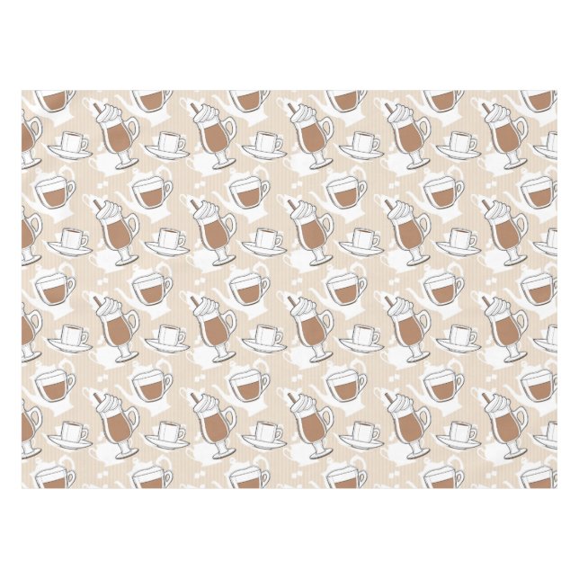 Coffee, sweet pattern tablecloth (Front (Horizontal))