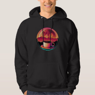 Coffee Synthwave 80s Retrowave Aesthetic 1 Hoodie