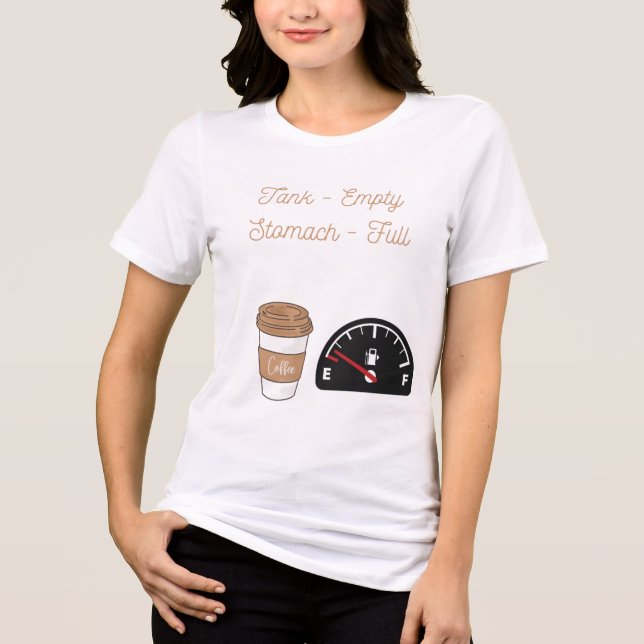 Coffee T-Shirt Tri-Blend Shirt (Front)