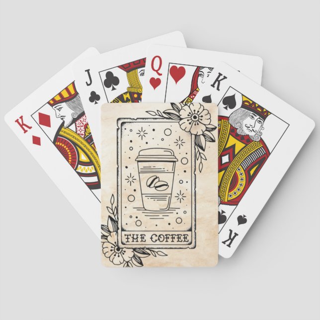 Coffee Tarot Card (Back)