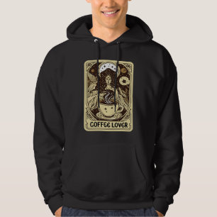 Coffee Tarot Card  Coffee Drinker Hoodie