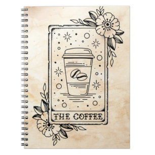 Coffee Tarot Card Notebook