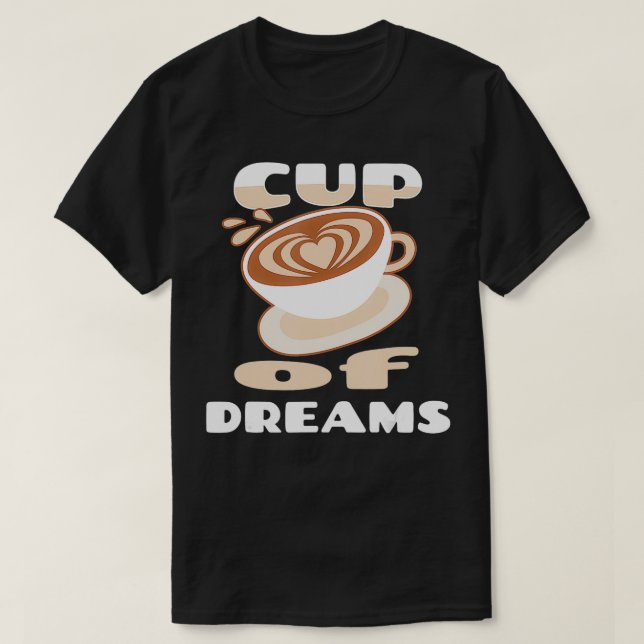Coffee Tea Brewing Mug Lover Funny Drinker Espress T-Shirt (Design Front)