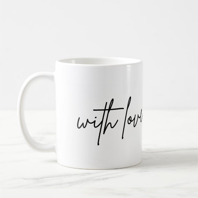 Coffee Tea Customisable with love Mug (Left)
