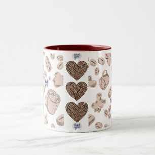 Coffee, tea mug with "Thank You"message