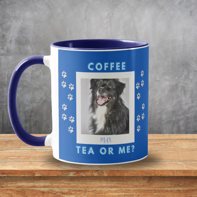 Coffee Tea Or Me Personalised Photo Mug (Personalized Photo Mug - Coffee Tea or Me)