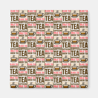 COFFEE TEA PATTERN, Magnet