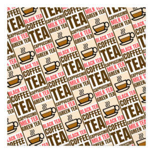 COFFEE TEA PATTERN, Photo Enlargement