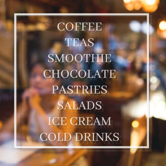 Coffee Tea Salads Window Vinyls Transparent | Food (Creator Uploaded)