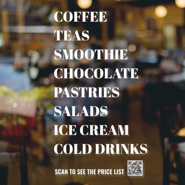 Coffee Tea Salads Window Vinyls Transparent | Food (Creator Uploaded)