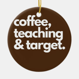 coffee teaching target  ceramic tree decoration