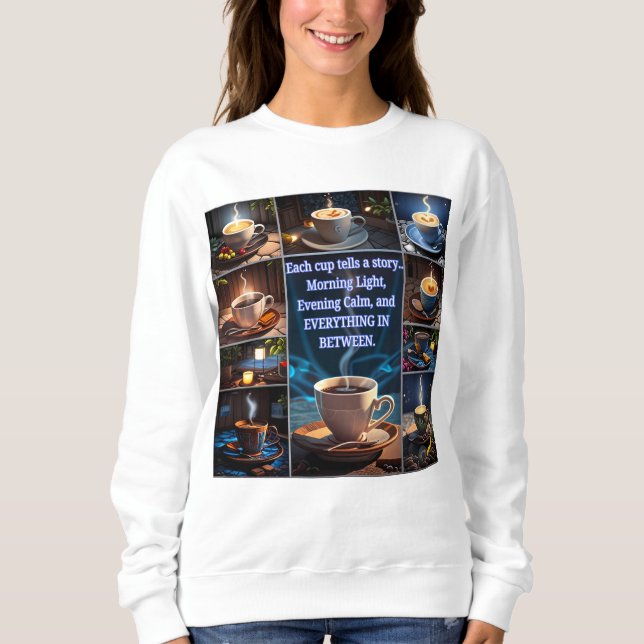 Coffee tells a story sweatshirt (Front)