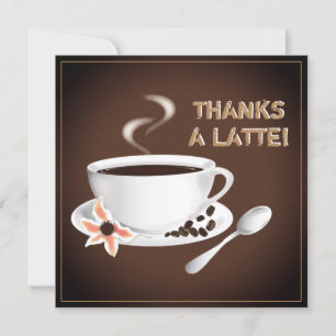 Coffee Thank You Note Card