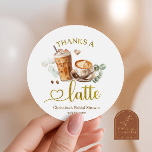 Coffee Thanks a Latte Thank You Tag
