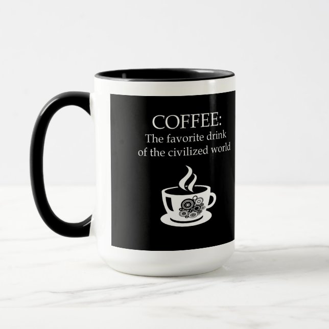 Coffee: the favourite drink mug (Left)
