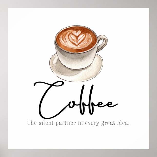 Coffee: The silent Partner Poster (Front)