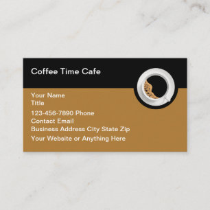 Coffee Theme Cafe And Restaurant  Business Card