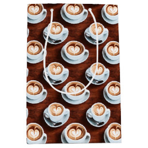 Coffee Themed Prints Medium Gift Bag
