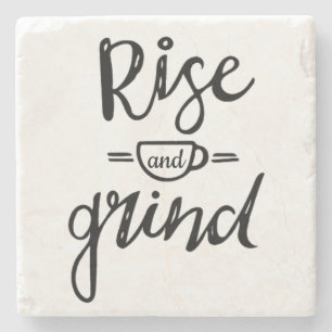 Coffee Themed Stone Coaster