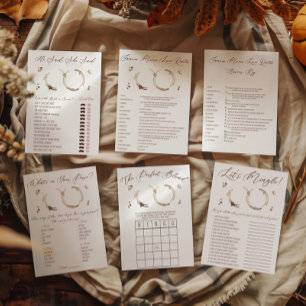 Coffee Themed What's in Your Purse Shower Game Notepad