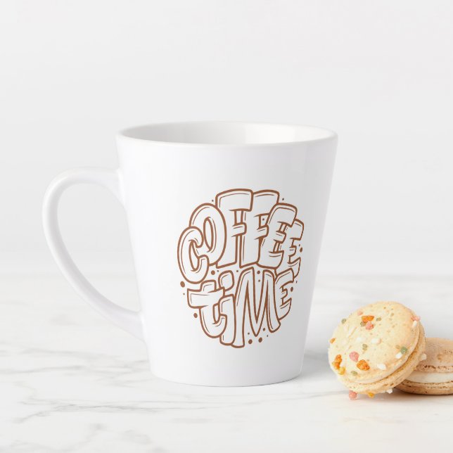 "Coffee Time" Aesthetic Typography Travel Mug (In Situ)