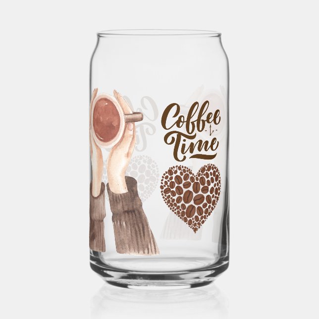Coffee Time Can Glass (Back)