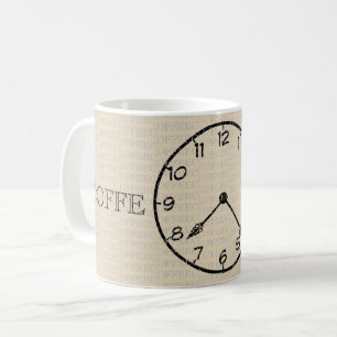 Coffee Time Clock Mug