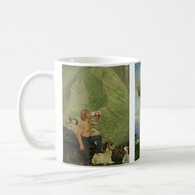Coffee time - collage trio - mug (Left)