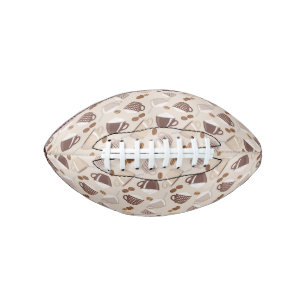 Coffee Time Cups Brown Grains Caffeine Lover Drink Football