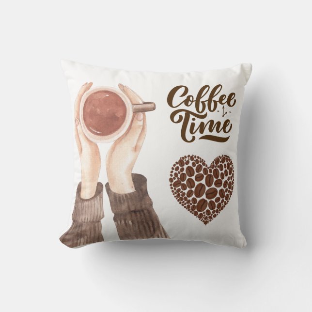 Coffee Time Cushion (Front)