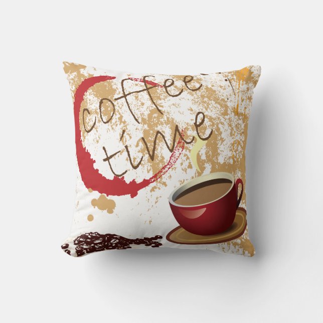 Coffee Time Cushion (Front)