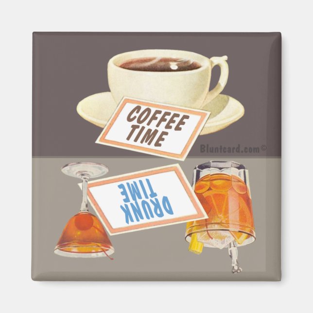 Coffee time flip magnet (Front)
