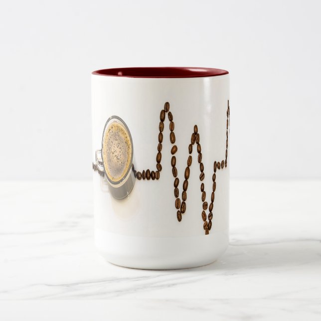 Coffee time hart diagram mug  (Center)