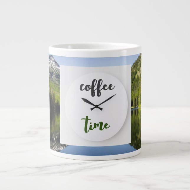 Coffee☕Time Large Coffee Mug (Front)