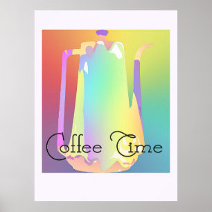 Coffee Time Pastel Poster