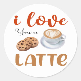 coffee time quote classic round sticker