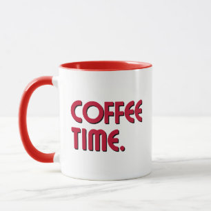 Coffee Time Simple Minimalist Everyday Coffee Mug
