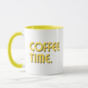 Coffee Time Simple Minimalist Everyday Coffee Mug