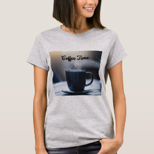 Coffee Time T-Shirt – Cozy Morning Coffee Cup Grap