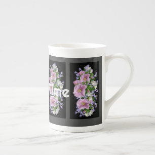 Coffee Time text with Flower Image Speciality Mug