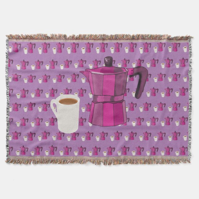 Coffee Time Throw Blanket (Front)