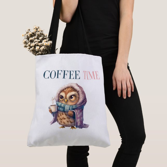 Coffee Time Tote Bag (Close Up)