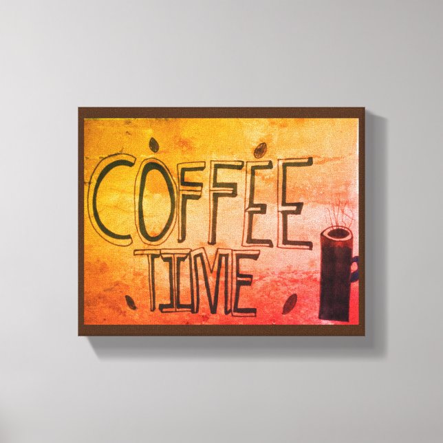 Coffee Time Wood Wall Art (Front)