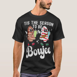 Coffee Tis The Season To Be Boujee Christmas Tree  T-Shirt